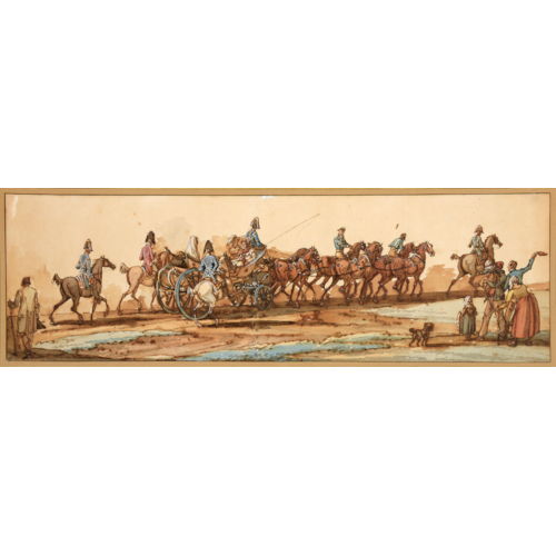 A Horse-Drawn Carriage and its Team